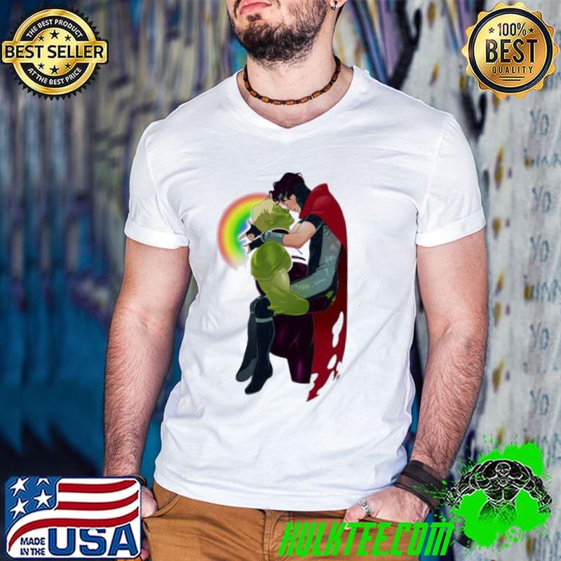 Color rainbow men pride allyship happy pried month shirt