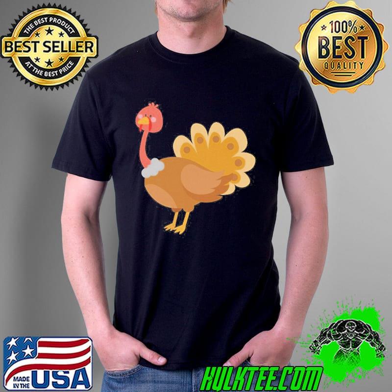 Cute animals Turkey cartoon shirt