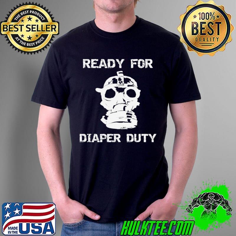 Dad diaper duty funny new dad gift shirt