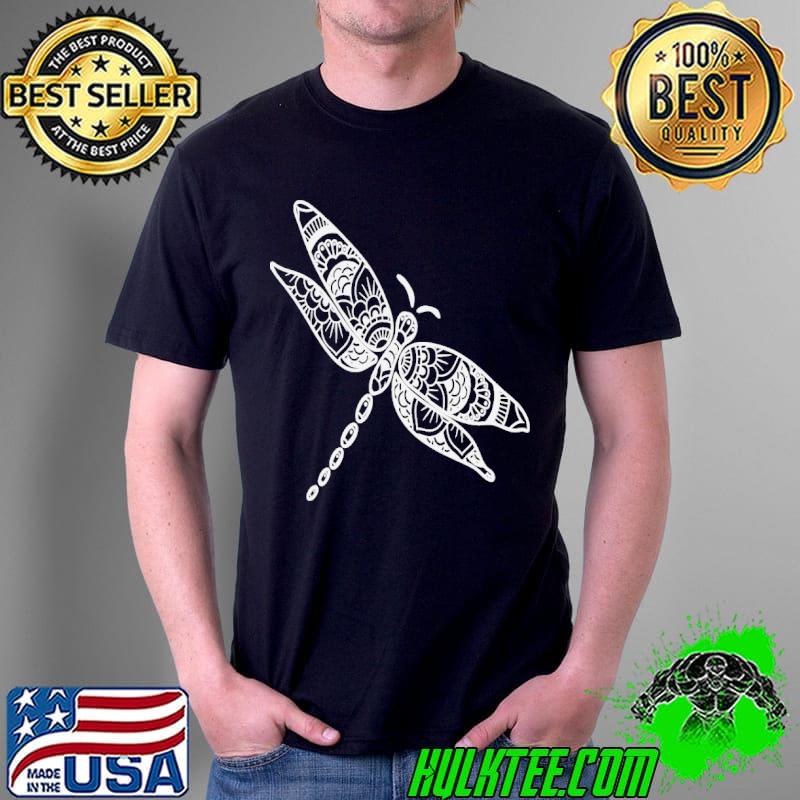 Dragonfly mandala mandela zentangle shirt