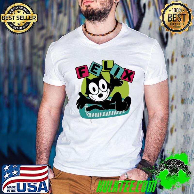 Felix the cat comics logo retro future atomic age shirt