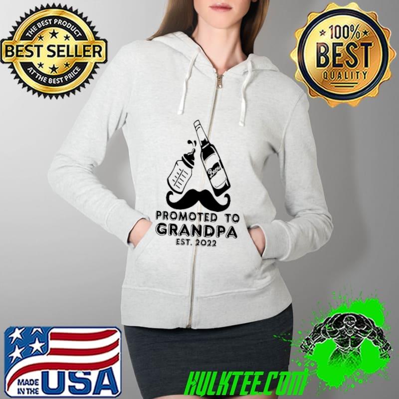 Funny beer and milk promoted to granda est 2022 happy father's day Full Zip Hooded Funny beer and milk promoted to granda est 2022 happy father's day Full Zip Hooded