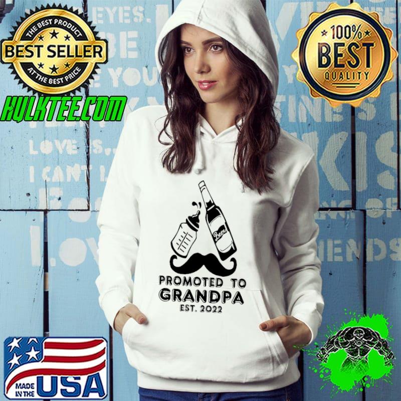 Funny beer and milk promoted to granda est 2022 happy father's day Hoodie Funny beer and milk promoted to granda est 2022 happy father's day Hoodie