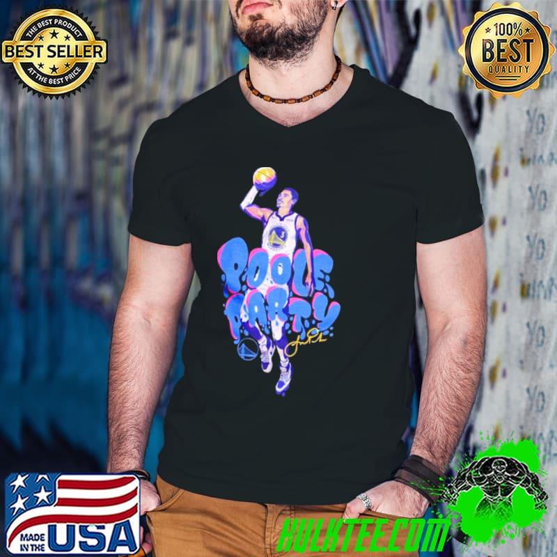 Graphic design golden state warriors poole party signature basketball shirt