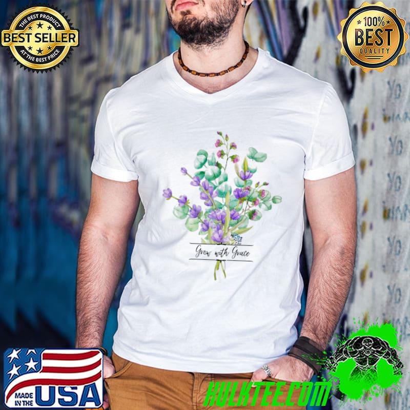 Grow with grace lavender shirt