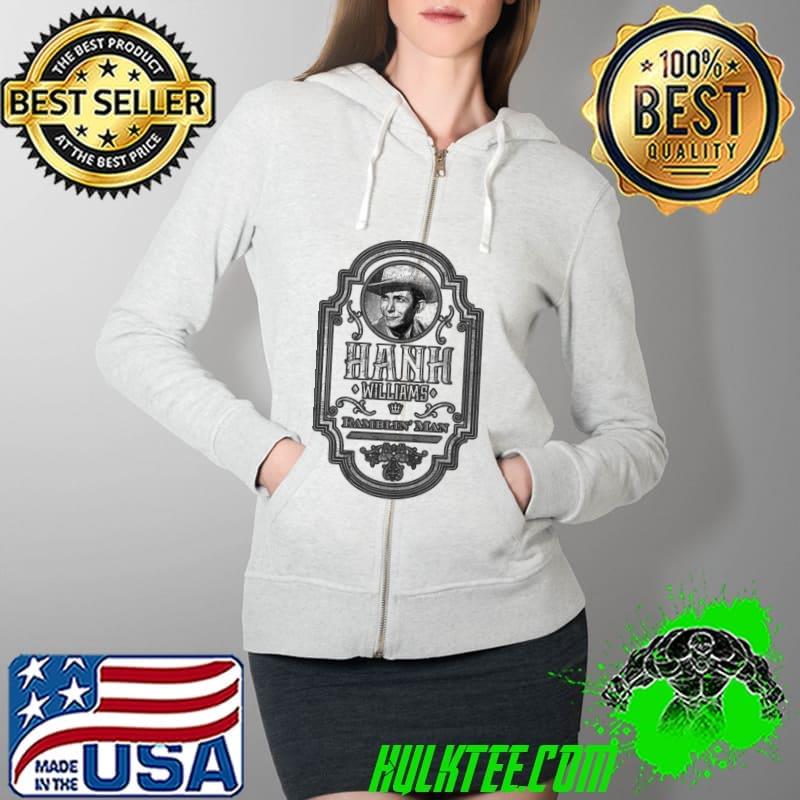 Hank williams ramblin vintage hooded shirt
