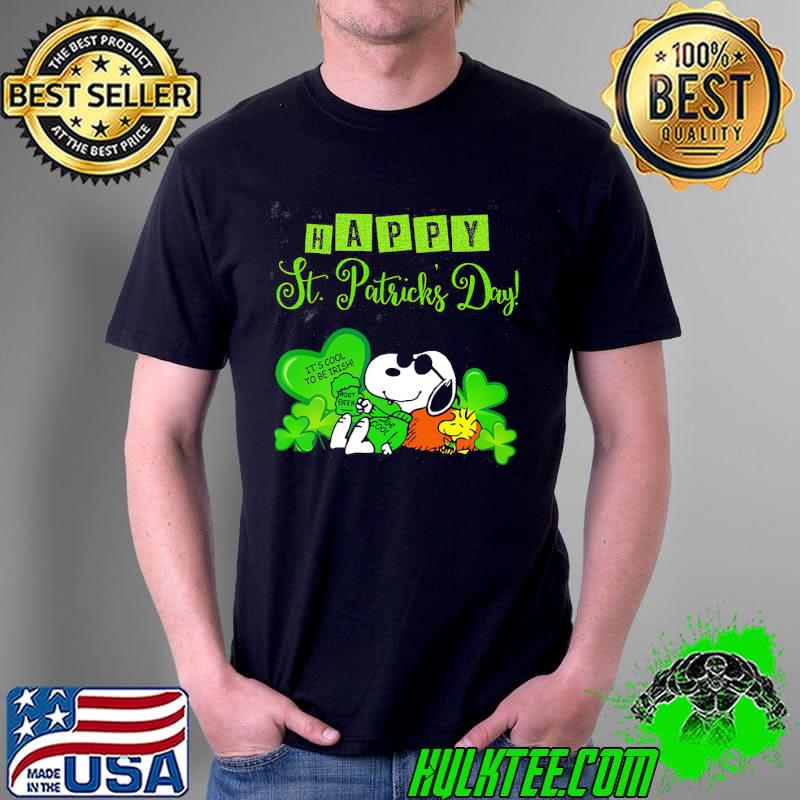 Happy St patrick's day it's cool to be irish snoopy shirt
