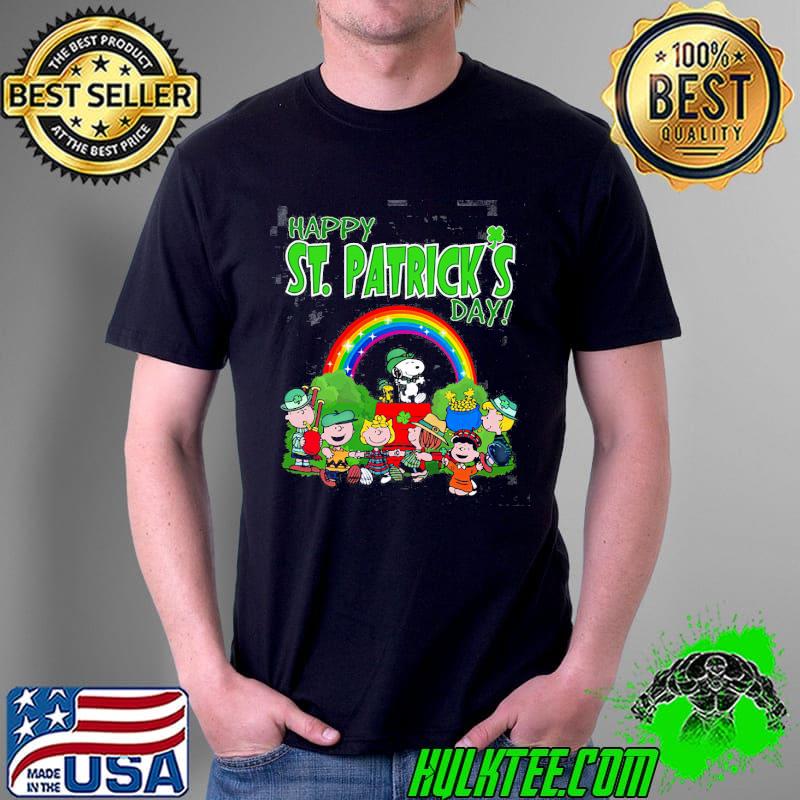 Happy St patrick's day snoopy peanut shirt