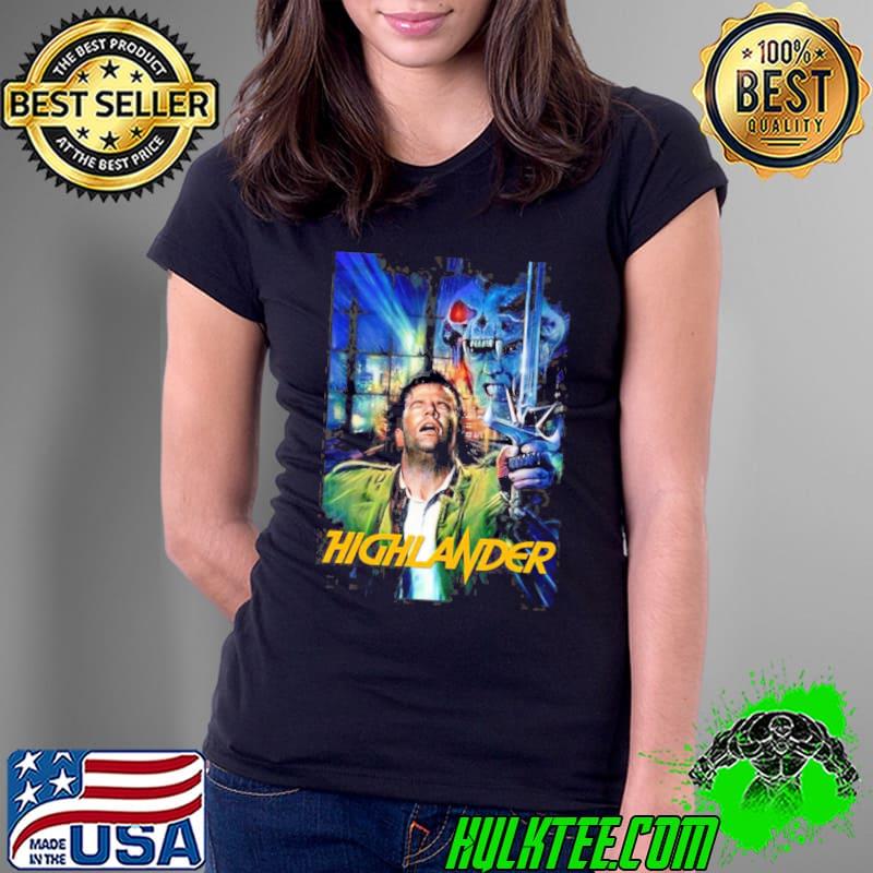 Highlander poster artwork retro 1985 shirt