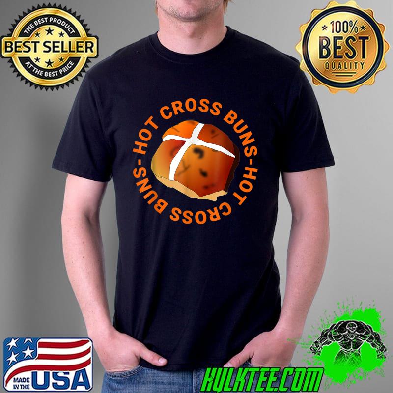 Hot Cross Buns Apparel Vintage Retro Food Lovers T-Shirt Unisex Hot Cross Buns Apparel Vintage Retro Food Lovers T-Shirt Unisex