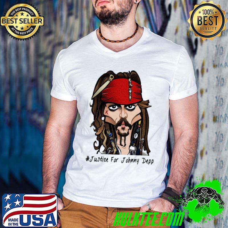 #justice for johnny depp pirates of the caribbean Jack sparrow shirt