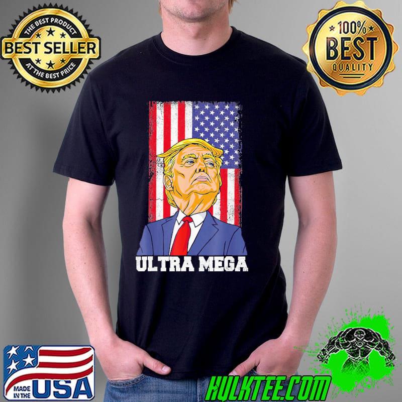 King ultra maga Trump funny American flag shirt