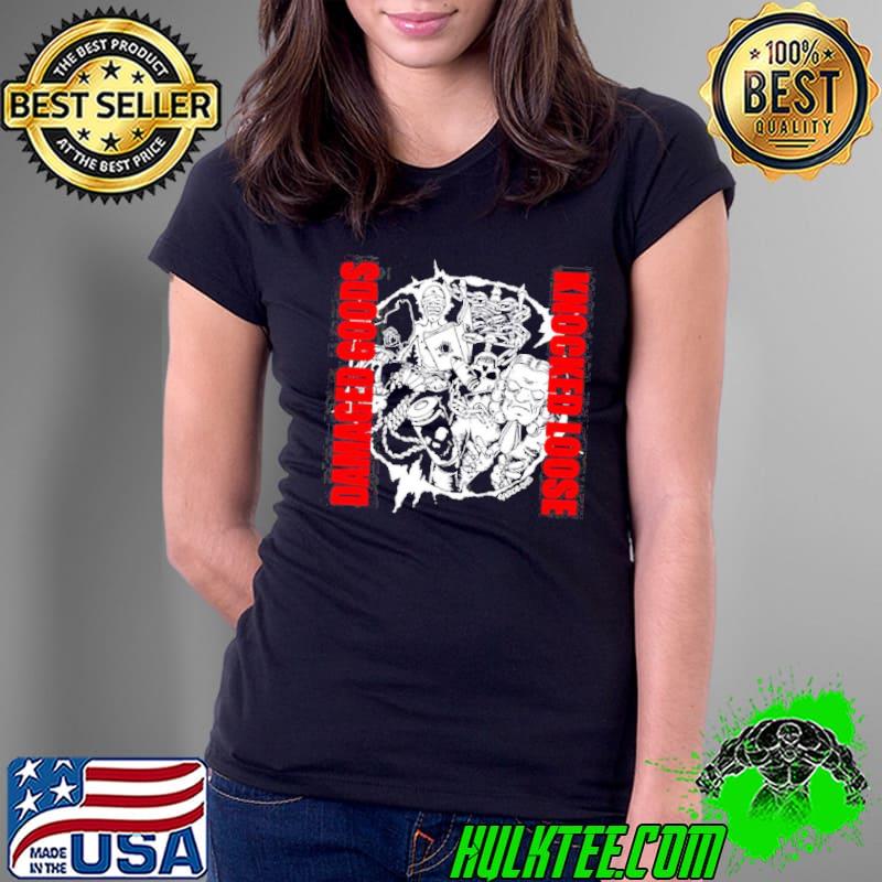 Knocked down damaged goods design shirt
