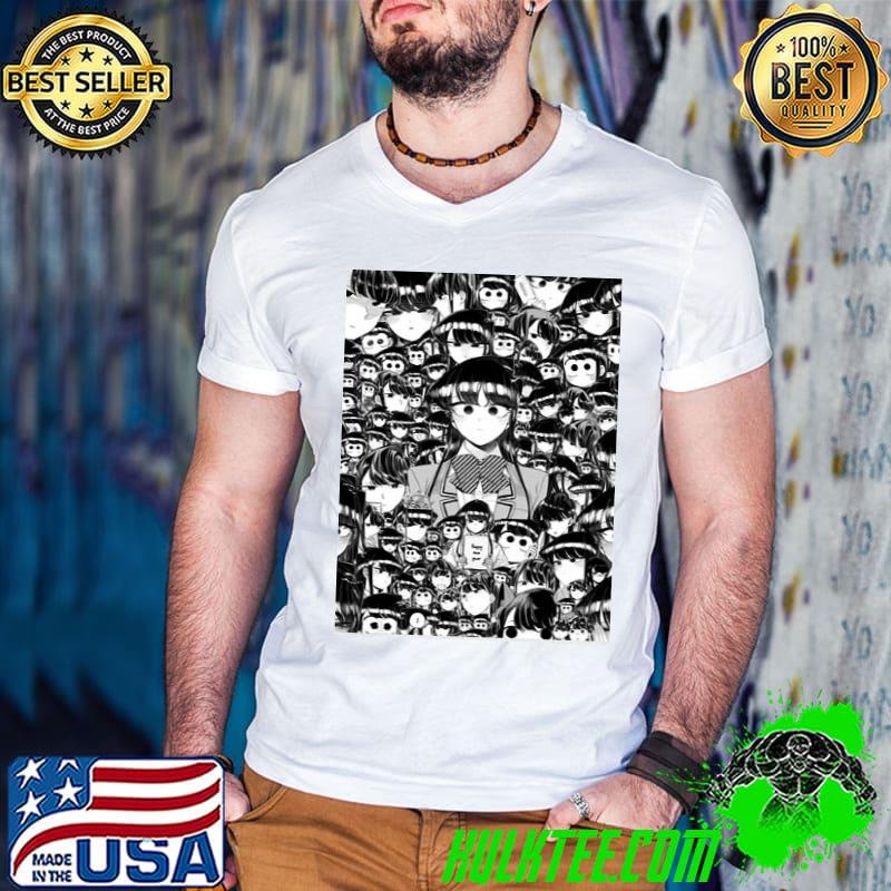 KomI shouko faces san can't communicate anime manga shirt