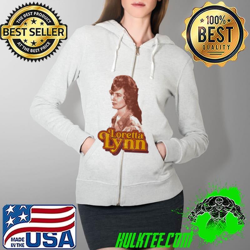 Loretta lynn retro country music legend tribute hooded shirt