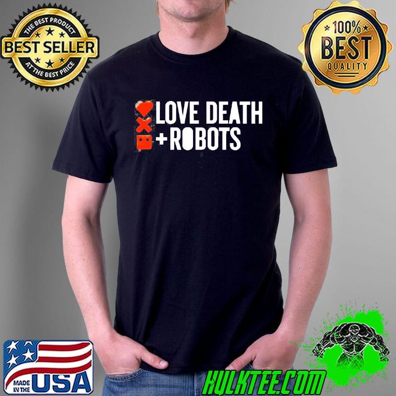 Love death and robots white logo shirt