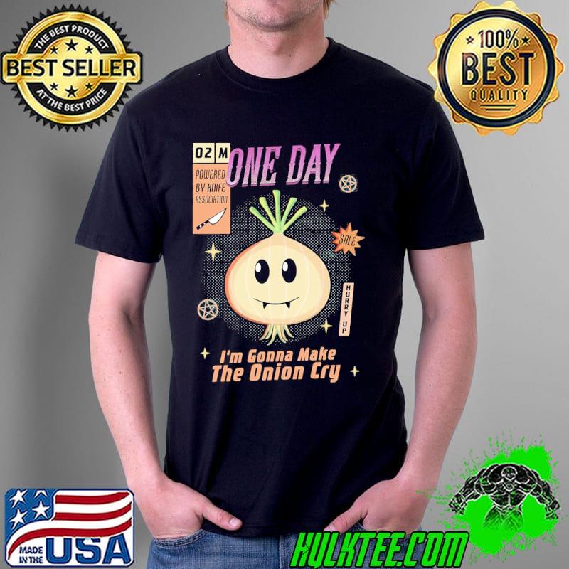 Make the onion cry retro vintage style shirt