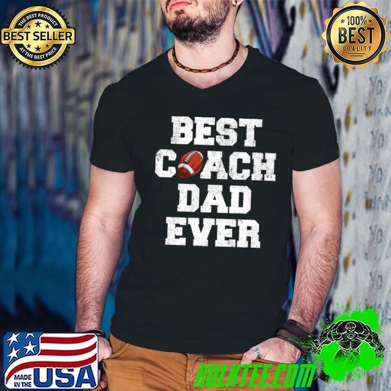 Mens Distressed Vintage Best Rugby Coach Dad Father's Day Premium T-Shirt
