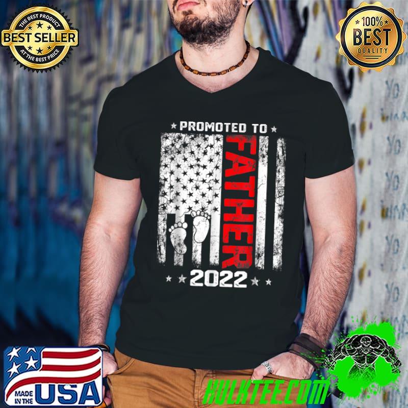 Mens Vintage Promoted To Father 2022 Funny Father's Day T-Shirt