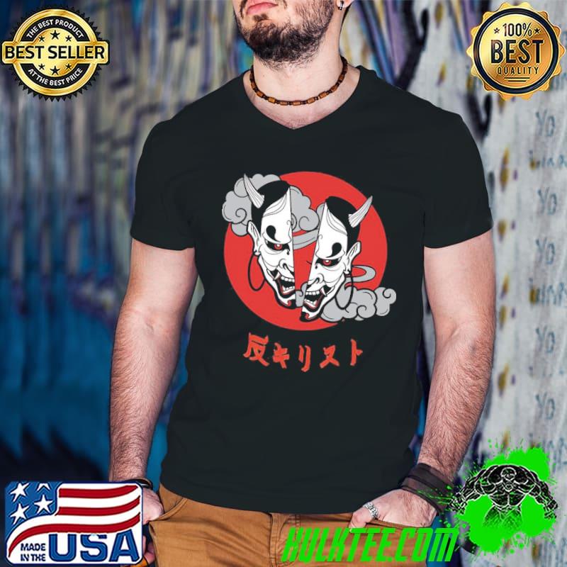 OnI in japanese traditional style shirt