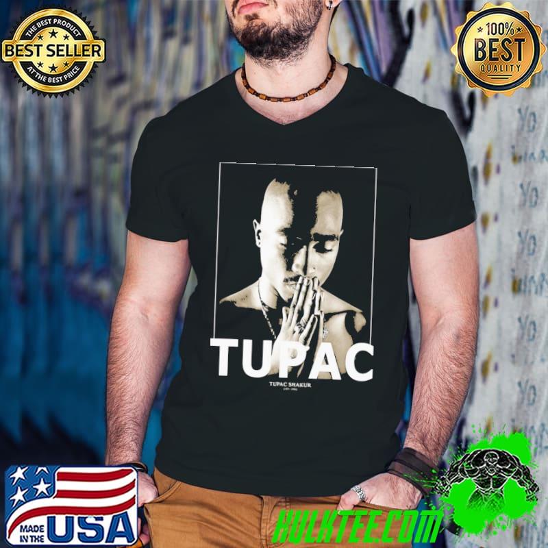Praying in memory tupac rapper shirt