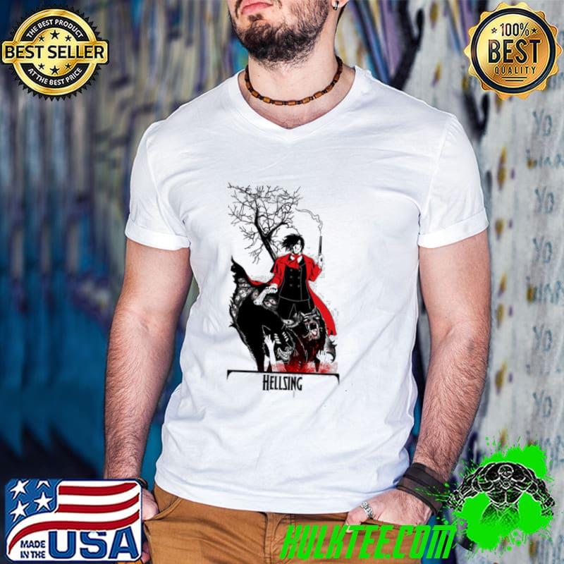 Red black style hellsing alucar shirt
