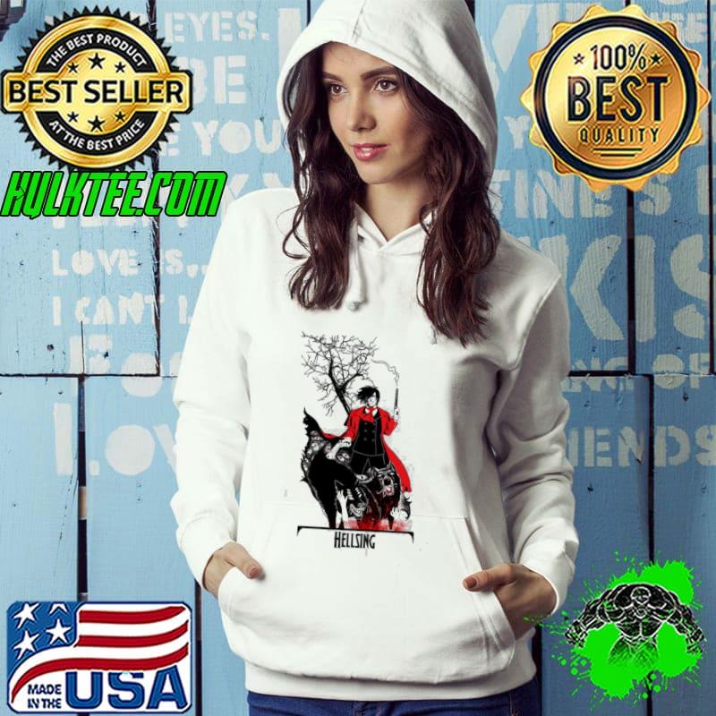 Red black style hellsing alucar s Hoodie Red black style hellsing alucar s Hoodie