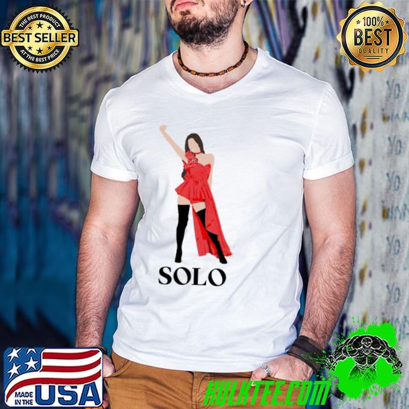 Red dress jennie solo shirt