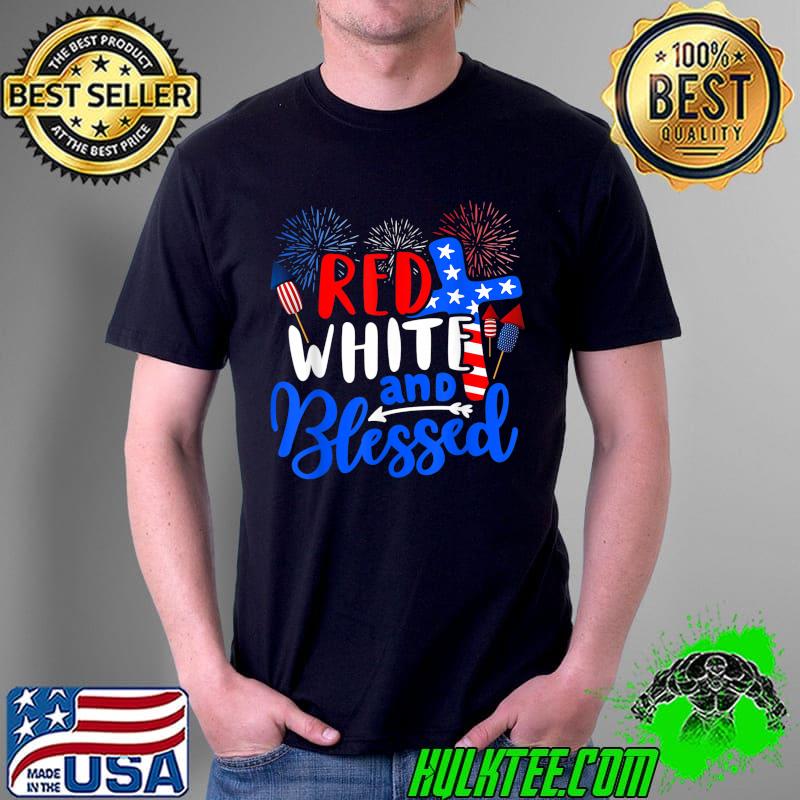 Red White And Blessed Independence Day 4th Of July Patriotic T-Shirt Unisex Red White And Blessed Independence Day 4th Of July Patriotic T-Shirt Unisex