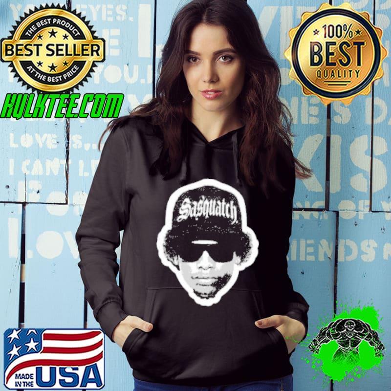 Sasquatch pixelated gray scale eazye rapper Hoodie Sasquatch pixelated gray scale eazye rapper Hoodie