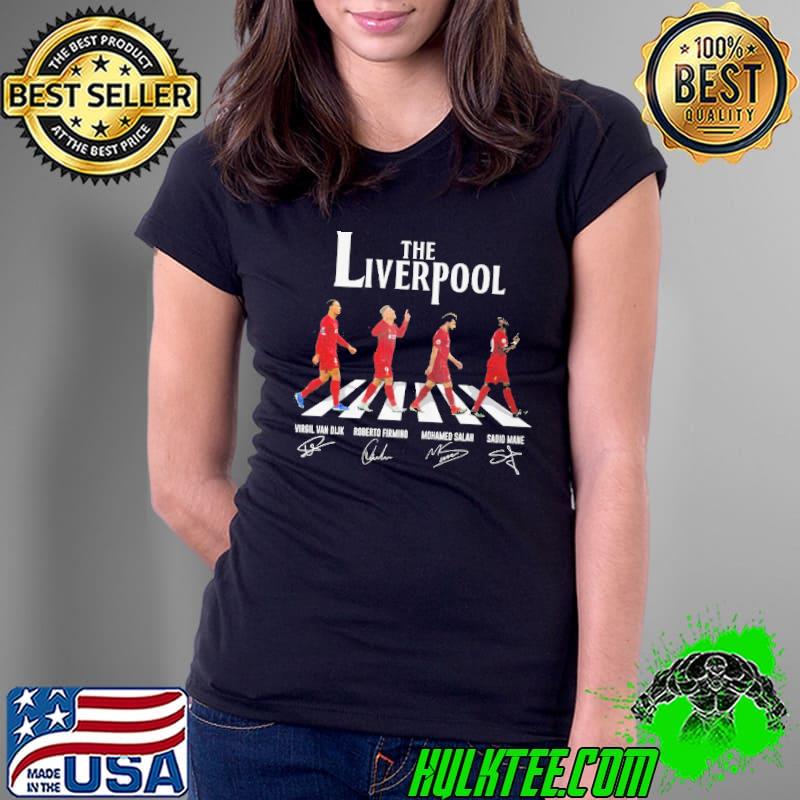 The liverpool member walk signatures Ladies Tee The liverpool member walk signatures Ladies Tee