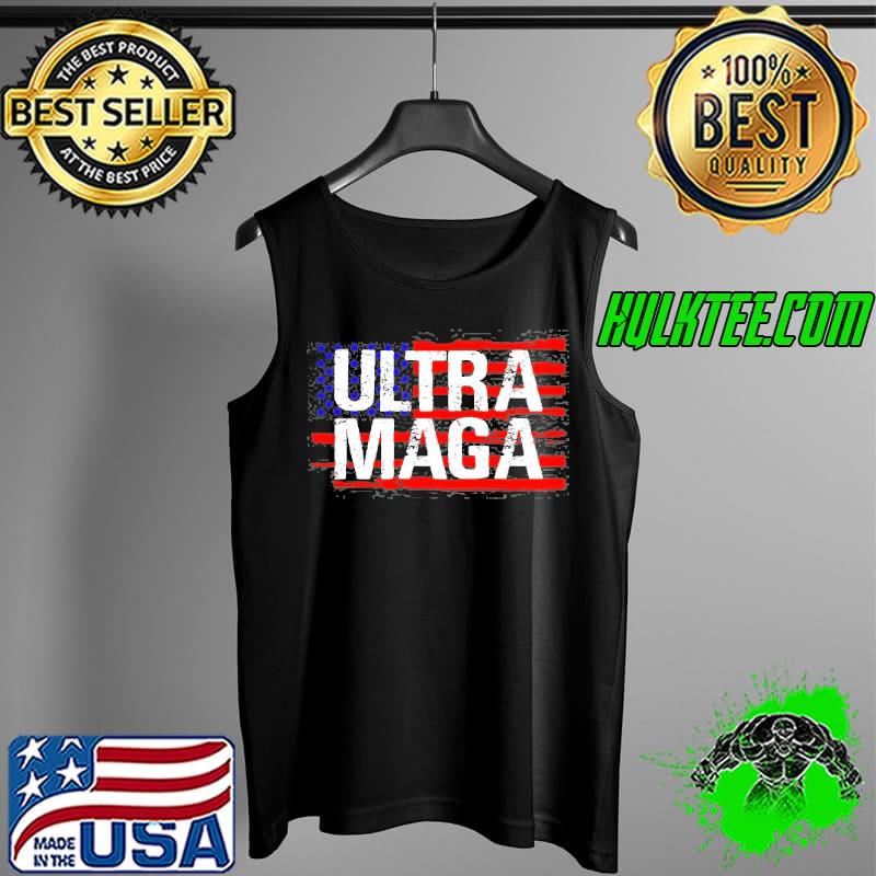 Ultra maga American flag Biden troll Trump Tank Top Ultra maga American flag Biden troll Trump Tank Top