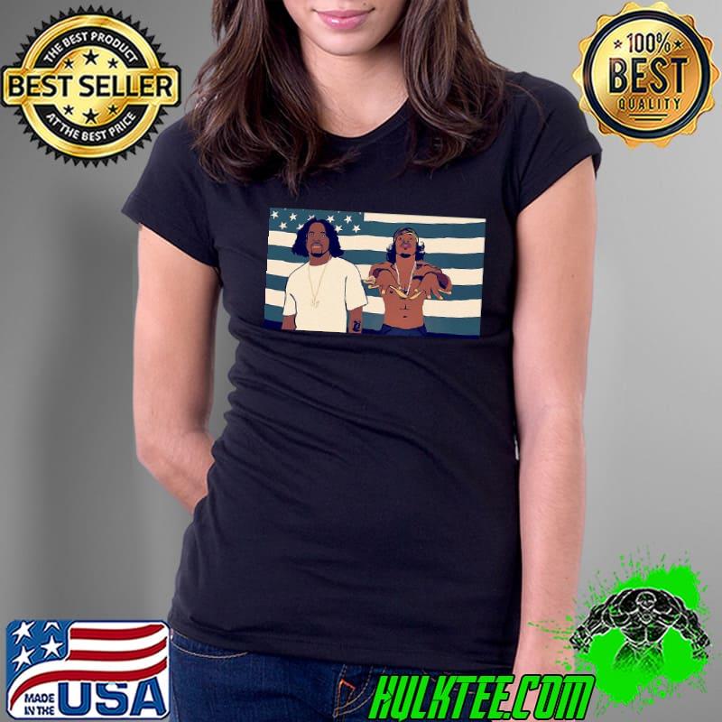 Usa flag rapper Ladies Tee Usa flag rapper Ladies Tee