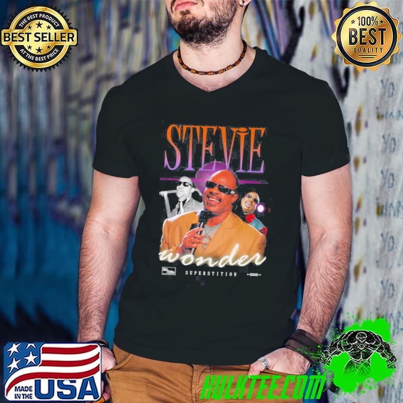 Vintage collage stevie wonder shirt