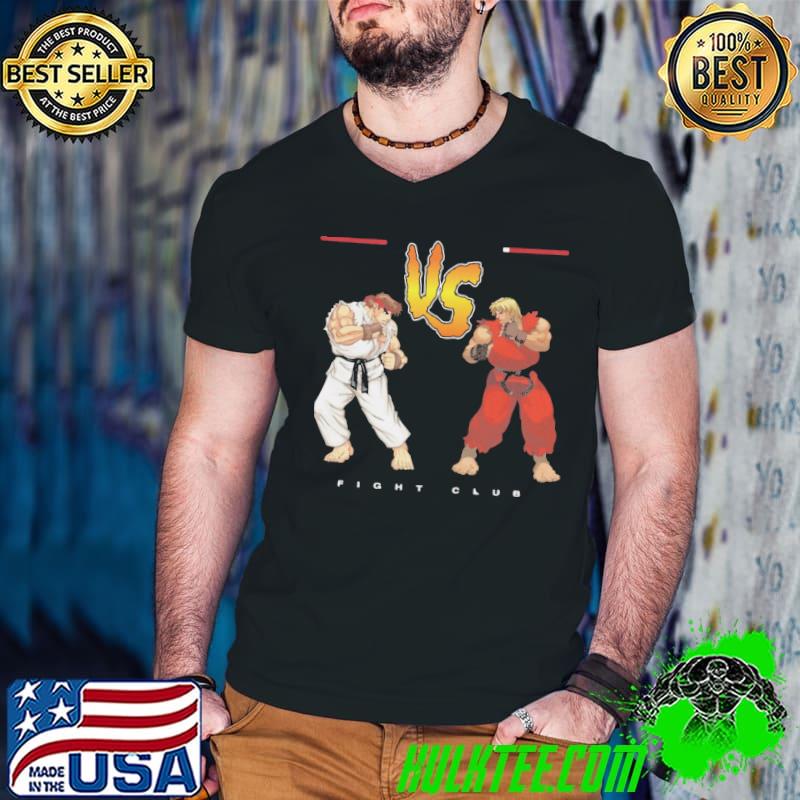 Vintage gamer fighter scene shirt
