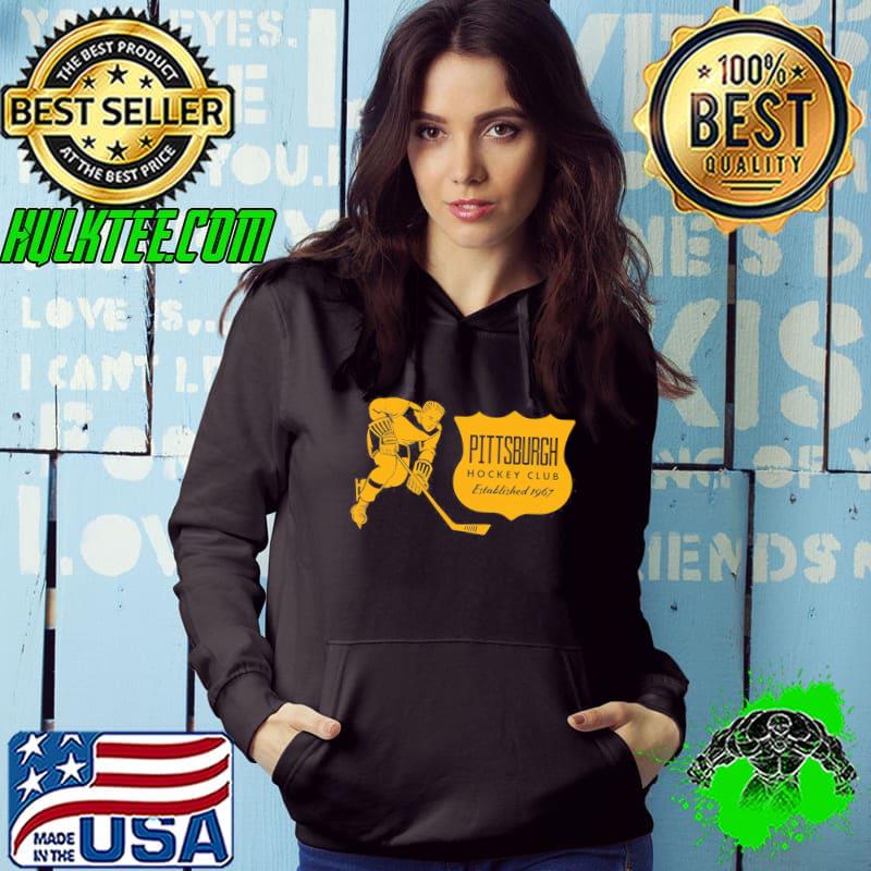 Vintage hockey Pittsburgh penguins yellow Hoodie Vintage hockey Pittsburgh penguins yellow Hoodie