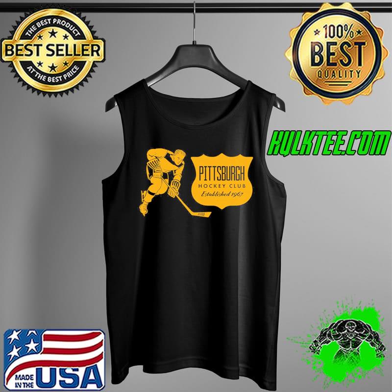 Vintage hockey Pittsburgh penguins yellow Tank Top Vintage hockey Pittsburgh penguins yellow Tank Top