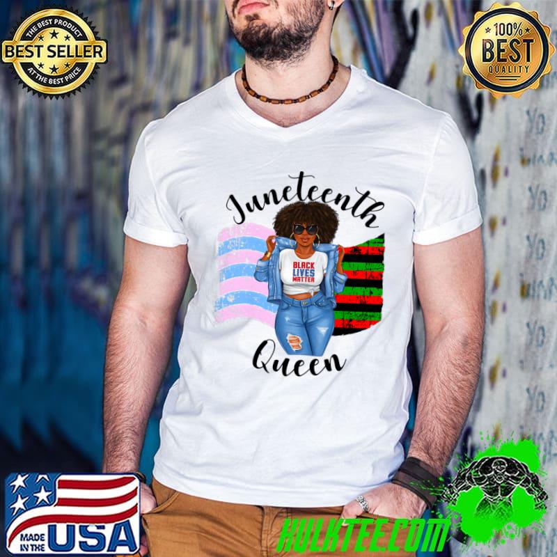 Womens Transexual Pride Juneteenth Queen Black Womens Woman Premium T-Shirt