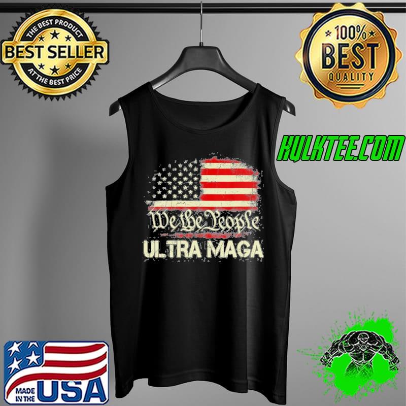 Womens ultra maga funny antI Biden us flag pro Trump trendy Tank Top Womens ultra maga funny antI Biden us flag pro Trump trendy Tank Top
