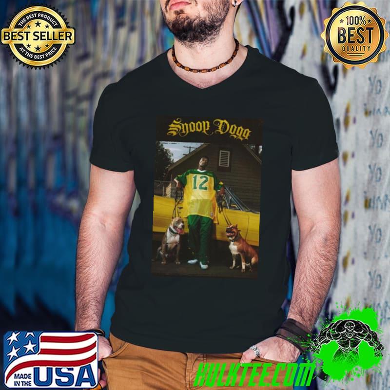 Yellow vintage snoop dogg rapper shirt