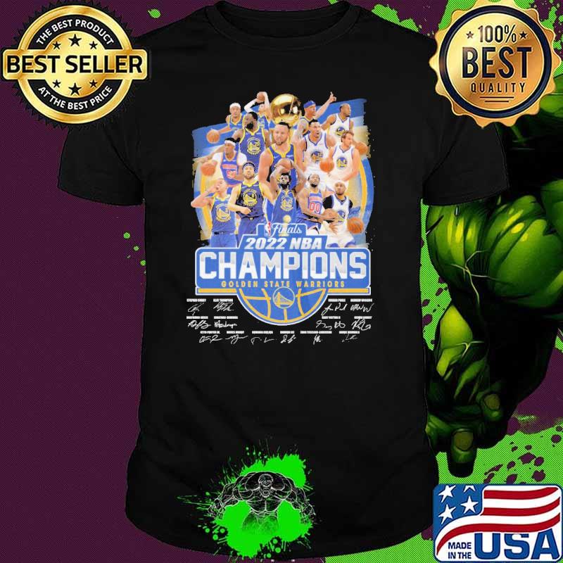 2022 NBA Champions Golden State Warriors Signatures Shirt