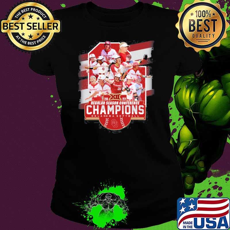 2022 Regular Season Conference Champions Oklahoma Softball Shirt Ladies tee 2022 Regular Season Conference Champions Oklahoma Softball Shirt Ladies tee