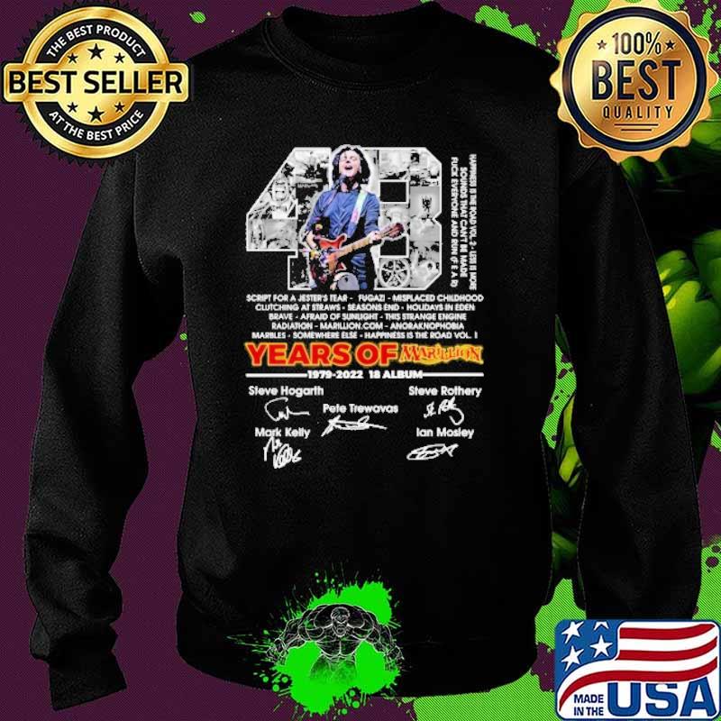 43 years of Marillion 18 album signatures s Sweater 43 years of Marillion 18 album signatures s Sweater