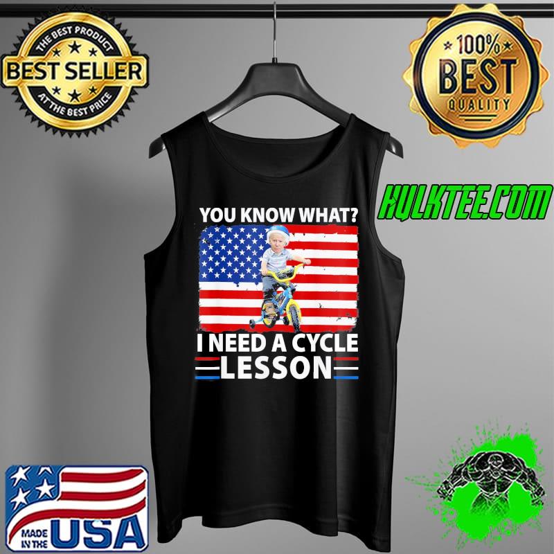4th of july Biden bike accident you know what I need a cycle lesson s Tank Top 4th of july Biden bike accident you know what I need a cycle lesson s Tank Top