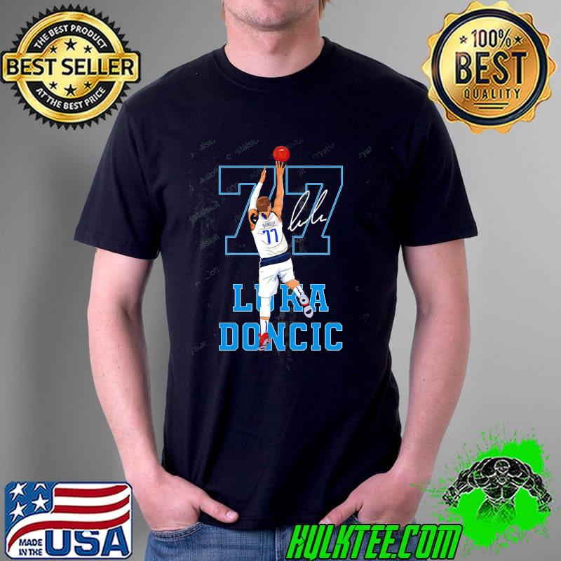 77 luka doncic dunk Dallas mavericks basketball shirt