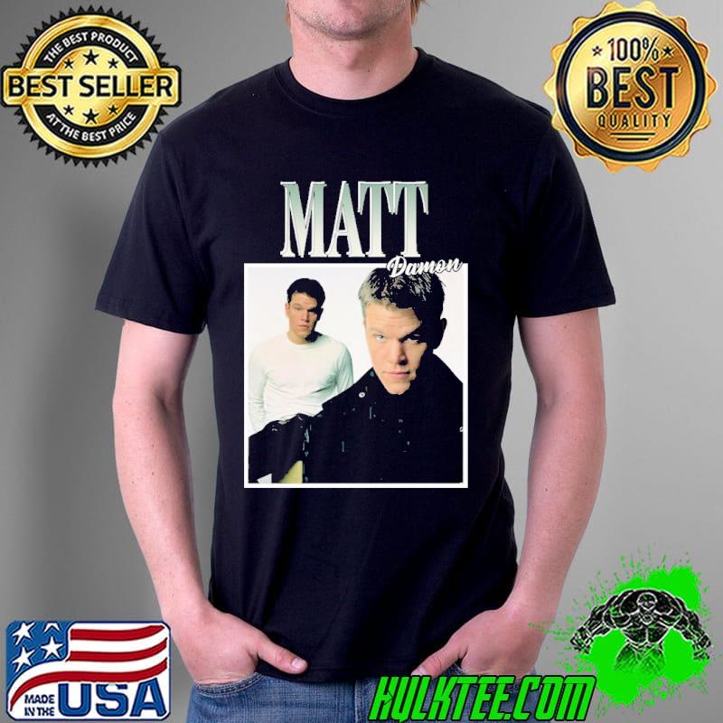 80's vintage art matt damon shirt