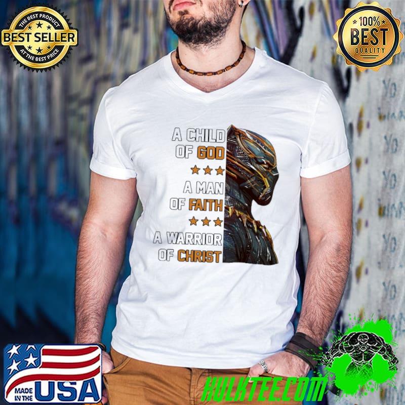 A Warrior Of Christ A Child Of God A Man Of Faith Shirt Guys V Neck A Warrior Of Christ A Child Of God A Man Of Faith Shirt Guys V Neck