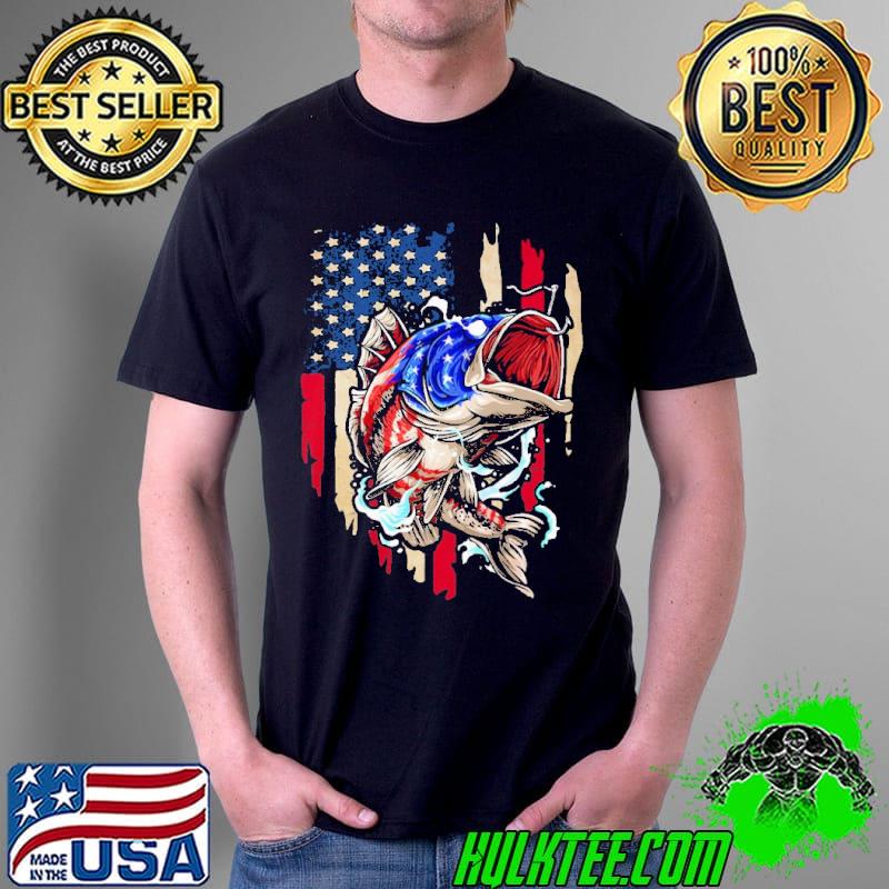 American Fishing Flag Shirt