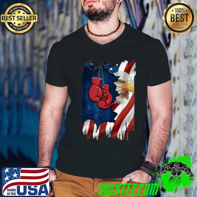 American Flag Boxer Tee - Boxing Lover For Mens 4th July Day T-Shirt Guys V Neck American Flag Boxer Tee - Boxing Lover For Mens 4th July Day T-Shirt Guys V Neck
