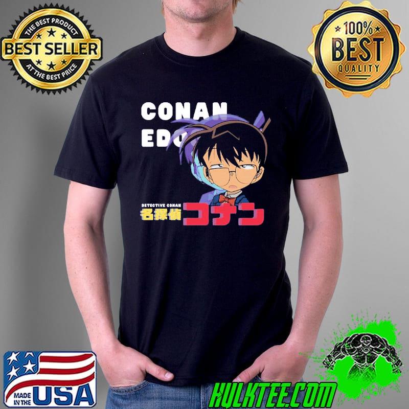 Anime manga conan edogawa detective shirt Anime manga conan edogawa detective shirt
